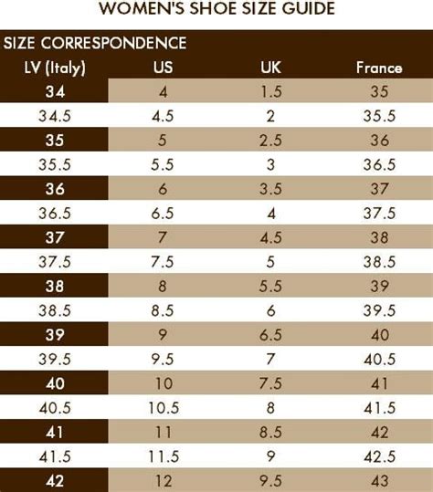 louis vuitton shoe size chart|Louis Vuitton size guide.